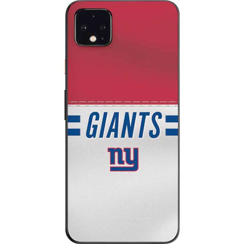 NFL New York Giants White Striped Google Pixel 4 XL Skin